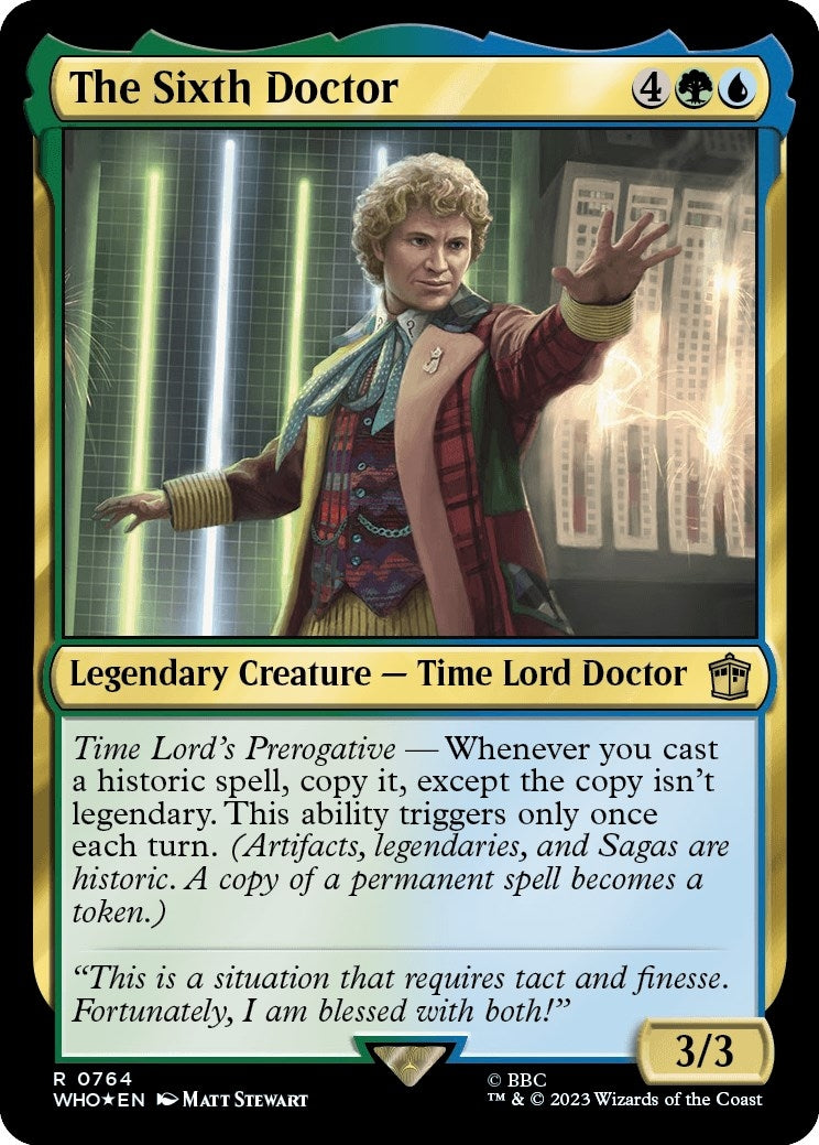 The Sixth Doctor (Surge Foil) (764) (Universes Beyond: Doctor Who)