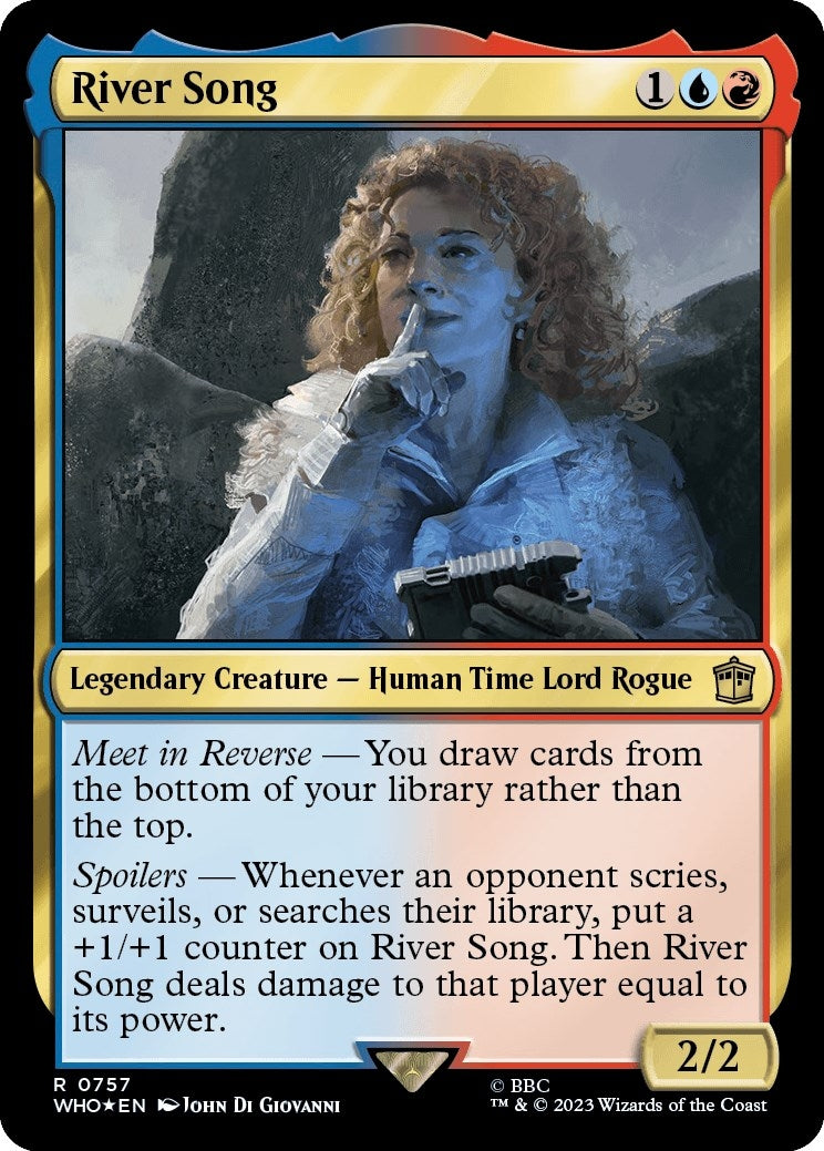 River Song (Surge Foil) (757) (Universes Beyond: Doctor Who)