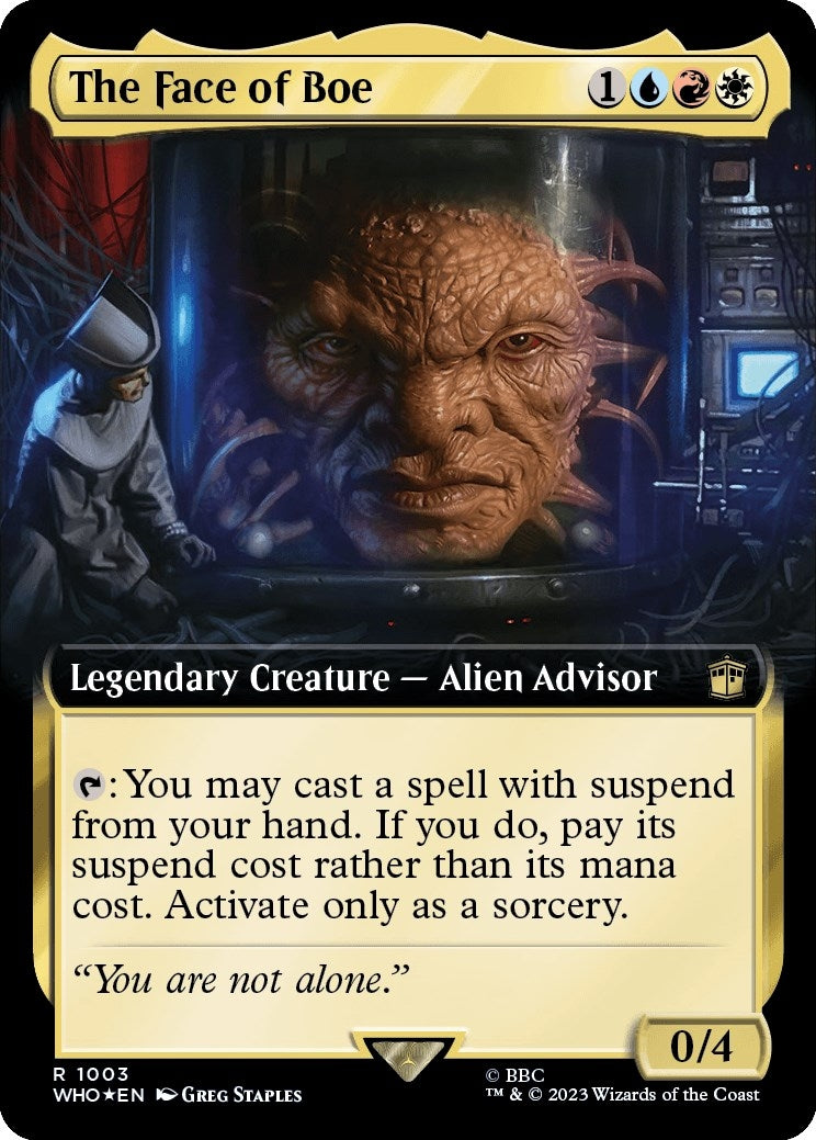 The Face of Boe (Extended Art) (Surge Foil) (1003) (Universes Beyond: Doctor Who)