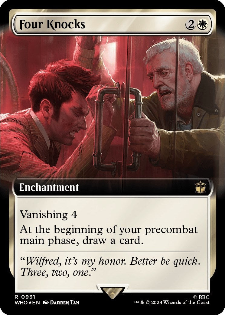 Four Knocks (Extended Art) (Surge Foil) (931) (Universes Beyond: Doctor Who)