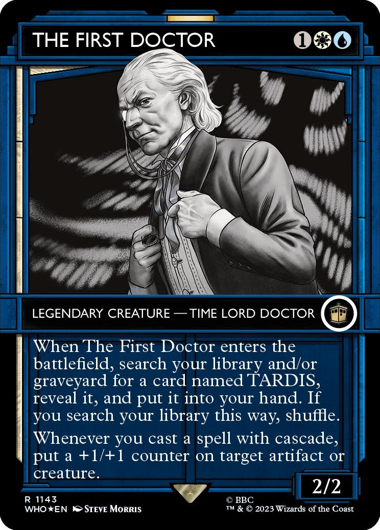 The First Doctor (Showcase) (Surge Foil) (1143) (Universes Beyond: Doctor Who)