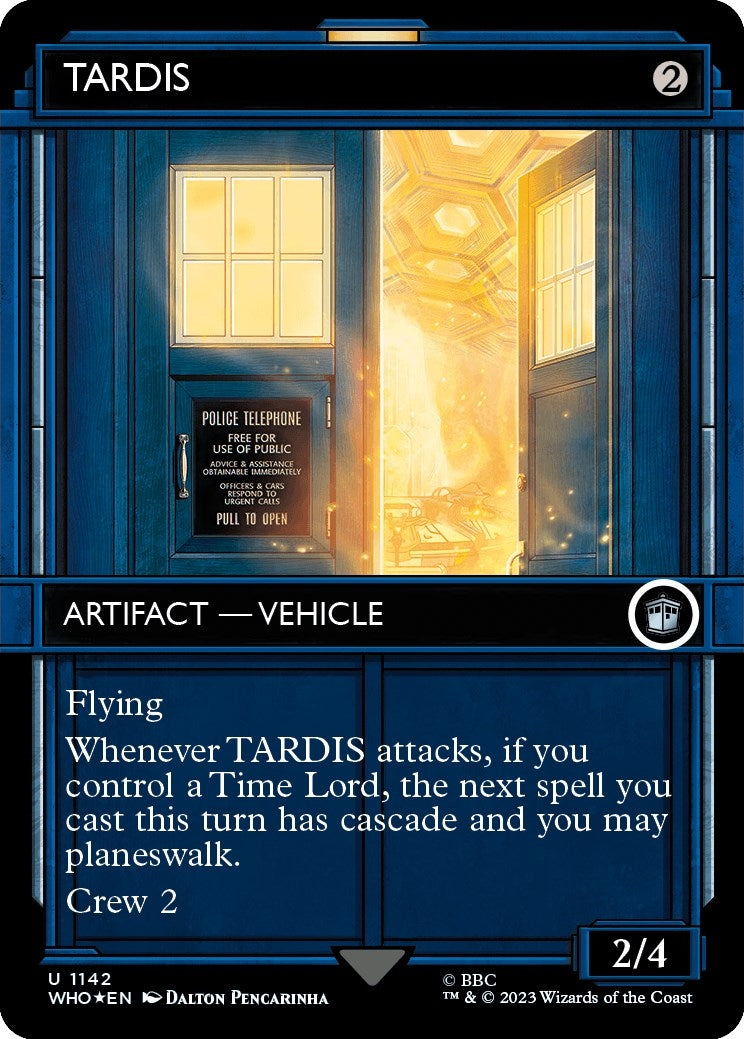 TARDIS (Showcase) (Surge Foil) (1142) (Universes Beyond: Doctor Who)