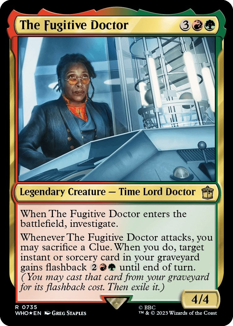 The Fugitive Doctor (Surge Foil) (735) (Universes Beyond: Doctor Who)