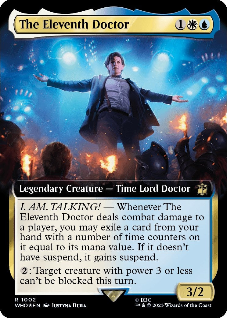 The Eleventh Doctor (Extended Art) (Surge Foil) (1002) (Universes Beyond: Doctor Who)