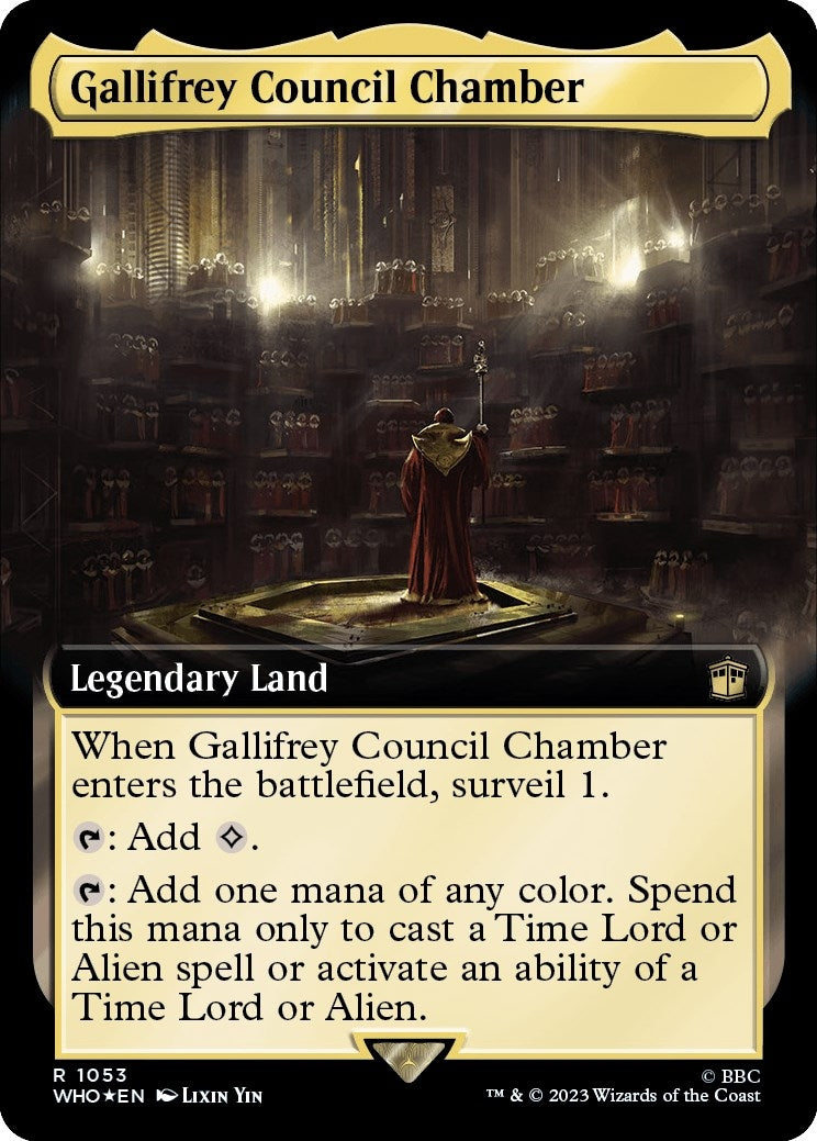 Gallifrey Council Chamber (Extended Art) (Surge Foil) (1053) (Universes Beyond: Doctor Who)