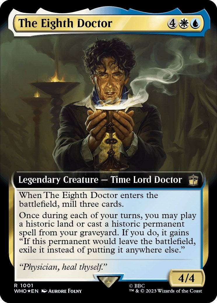 The Eighth Doctor (Extended Art) (Surge Foil) (1001) (Universes Beyond: Doctor Who)