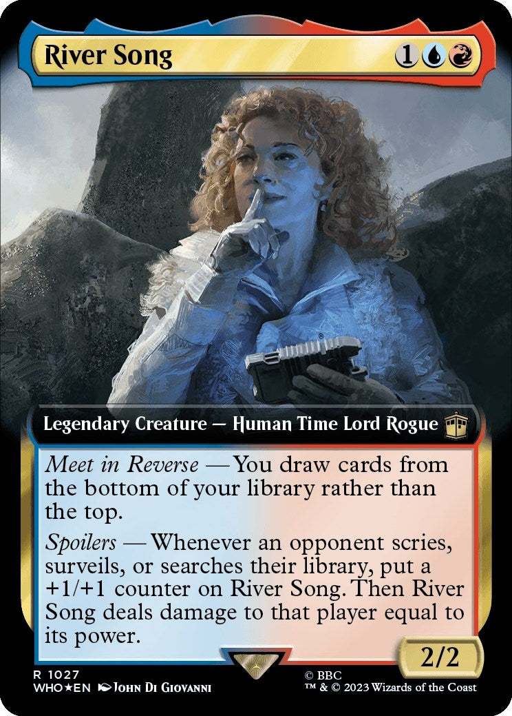 River Song (Extended Art) (Surge Foil) (1027) (Universes Beyond: Doctor Who)