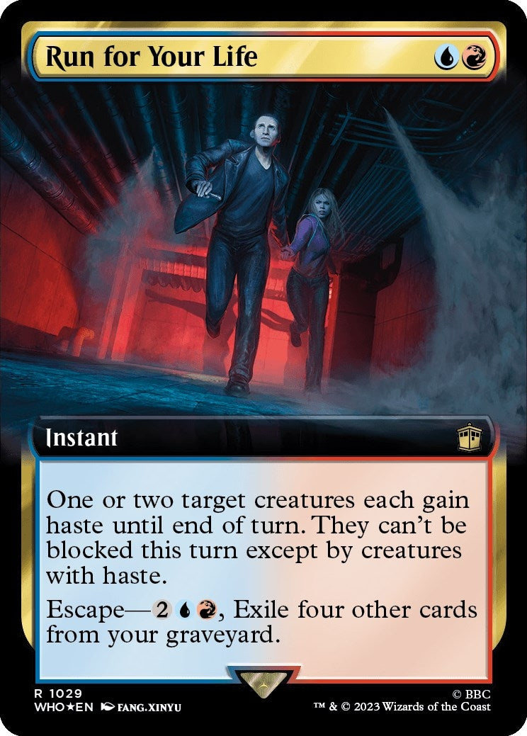Run for Your Life (Extended Art) (Surge Foil) (1029) (Universes Beyond: Doctor Who)