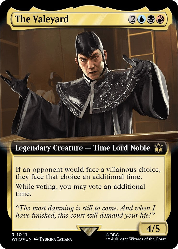 The Valeyard (Extended Art) (Surge Foil) (1041) (Universes Beyond: Doctor Who)