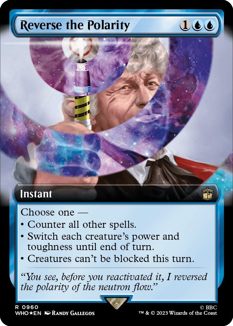 Reverse the Polarity (Extended Art) (Surge Foil) (960) (Universes Beyond: Doctor Who)