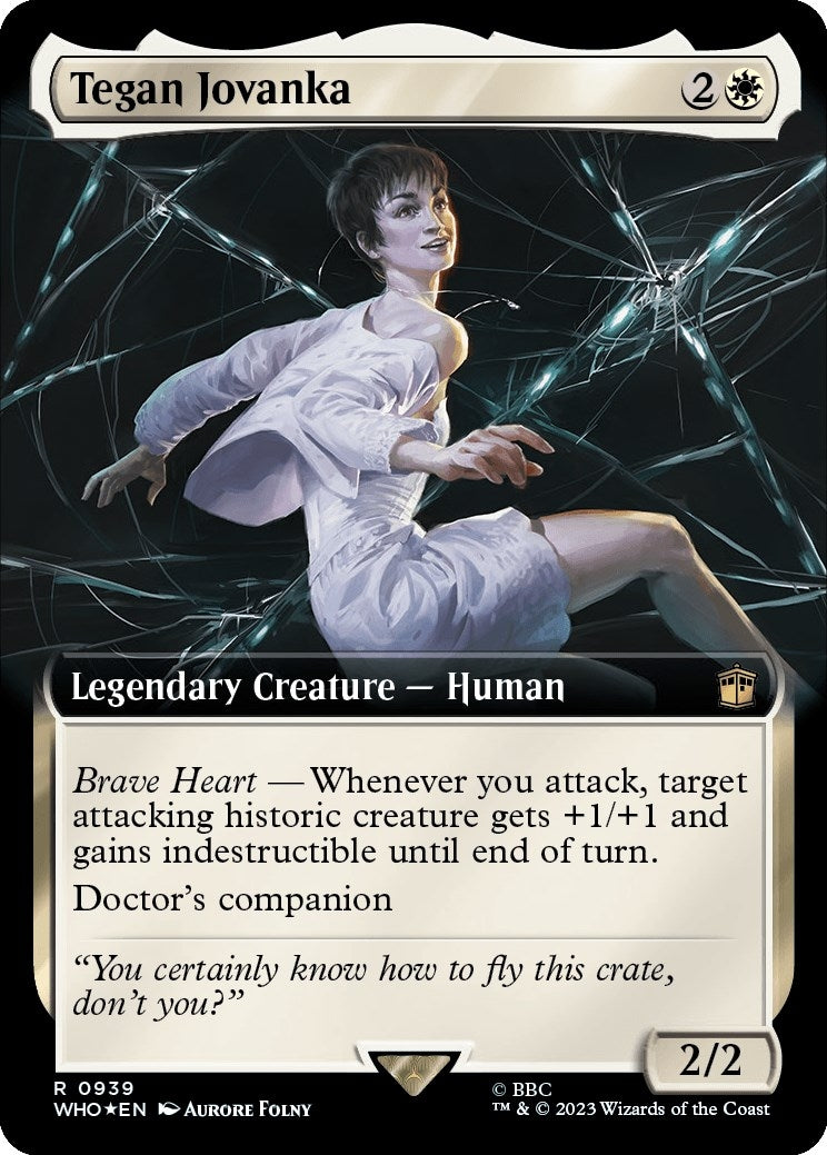 Tegan Jovanka (Extended Art) (Surge Foil) (939) (Universes Beyond: Doctor Who)