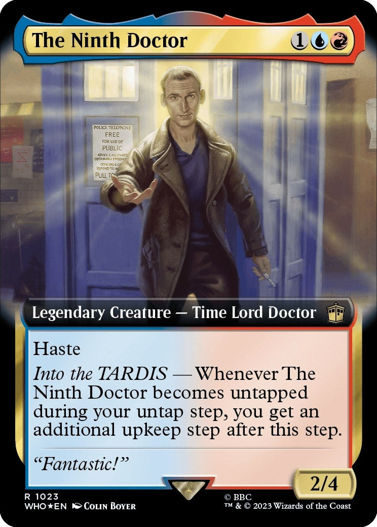 The Ninth Doctor (Extended Art) (Surge Foil) (1023) (Universes Beyond: Doctor Who)
