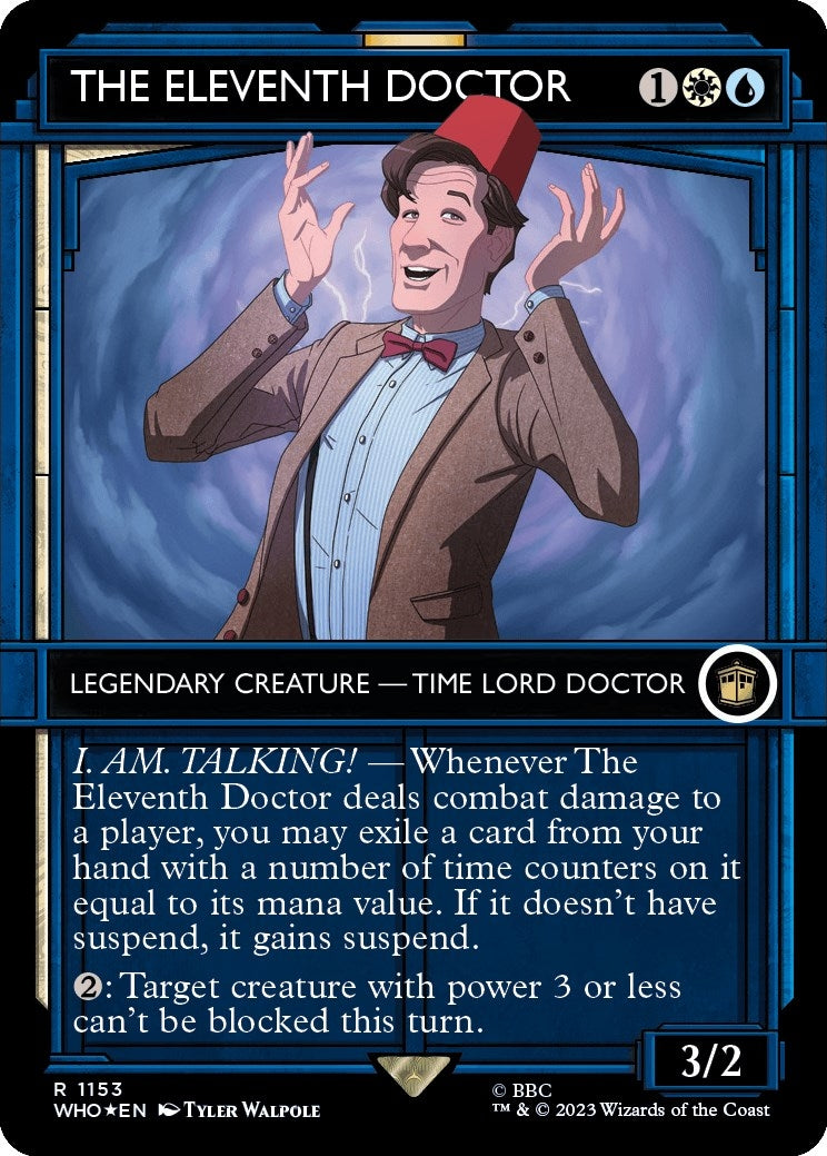 The Eleventh Doctor (Showcase) (Surge Foil) (1153) (Universes Beyond: Doctor Who)