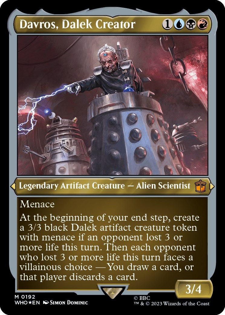Davros, Dalek Creator (Display Commander) - Thick Stock (192) (Universes Beyond: Doctor Who)