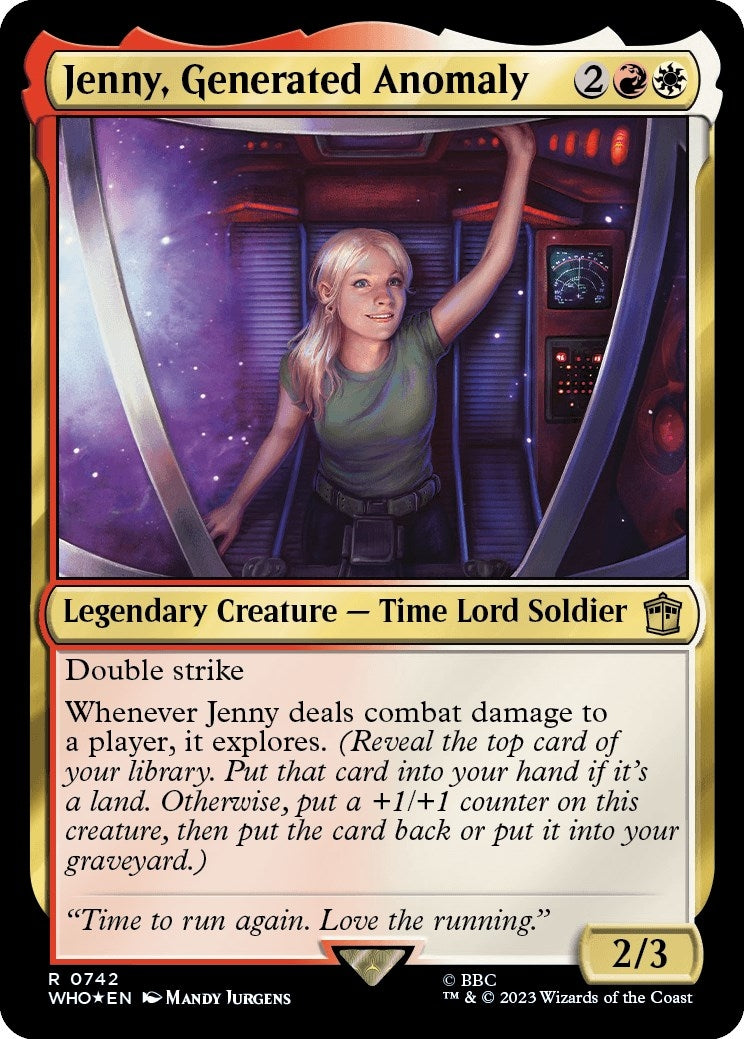 Jenny, Generated Anomaly (Surge Foil) (742) (Universes Beyond: Doctor Who)