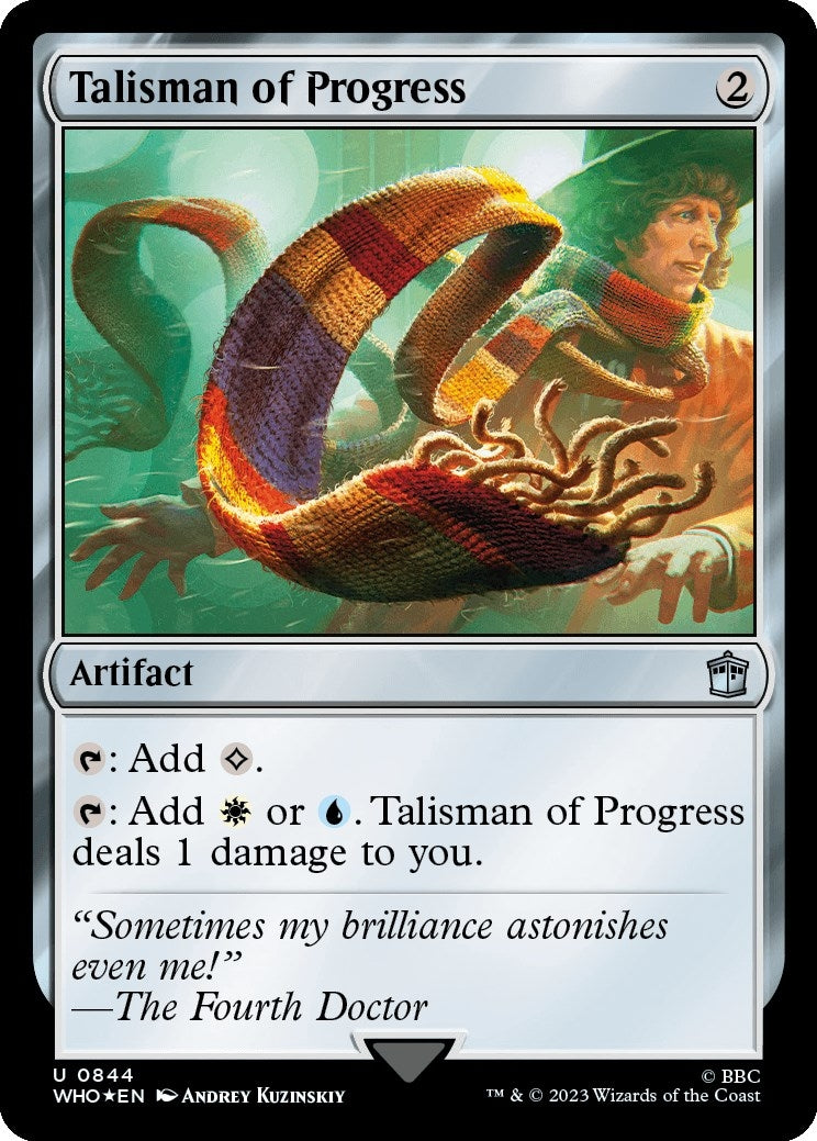 Talisman of Progress (Surge Foil) (844) (Universes Beyond: Doctor Who)