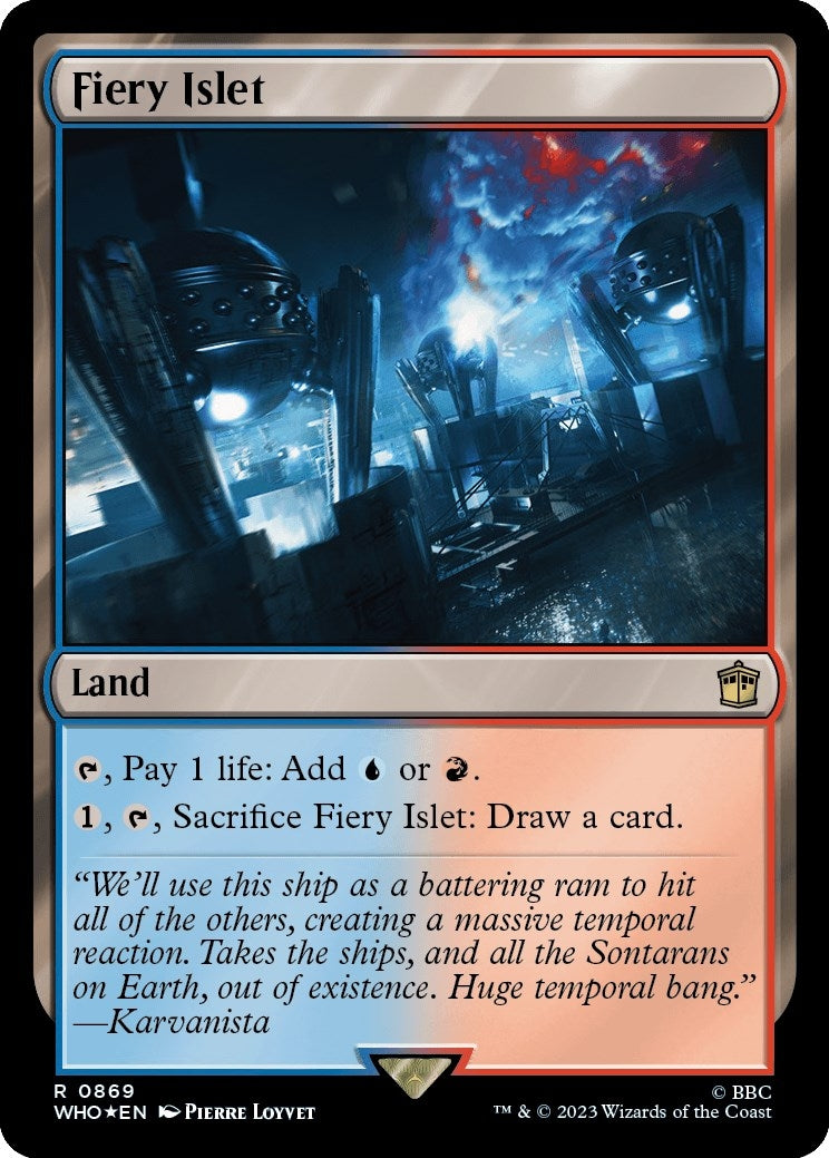Fiery Islet (Surge Foil) (869) (Universes Beyond: Doctor Who)