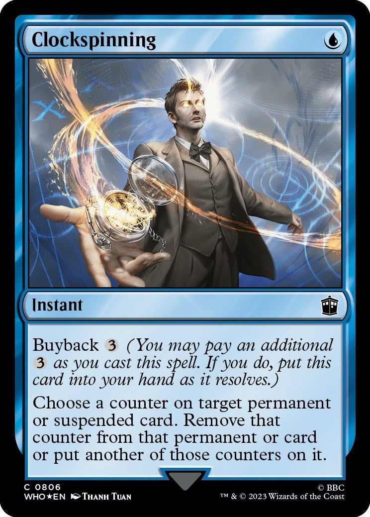Clockspinning (Surge Foil) (806) (Universes Beyond: Doctor Who)