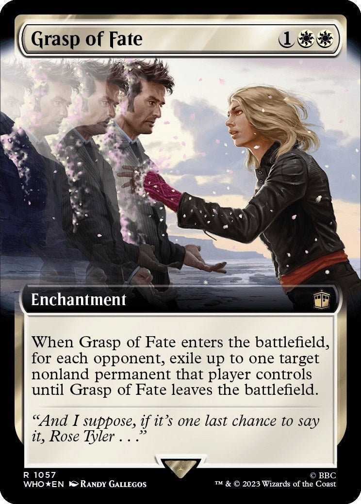 Grasp of Fate (Extended Art) (Surge Foil) (1057) (Universes Beyond: Doctor Who)