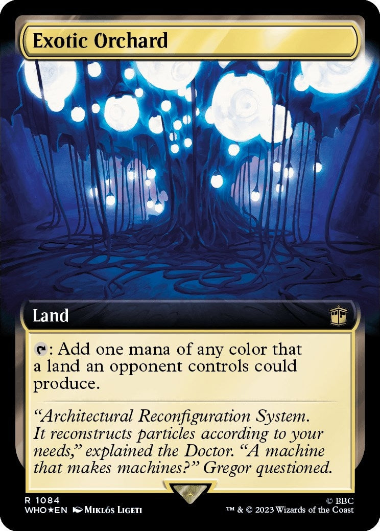 Exotic Orchard (Extended Art) (Surge Foil) (1084) (Universes Beyond: Doctor Who)