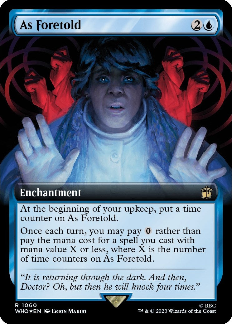 As Foretold (Extended Art) (Surge Foil) (1060) (Universes Beyond: Doctor Who)