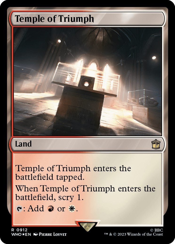 Temple of Triumph (Surge Foil) (912) (Universes Beyond: Doctor Who)
