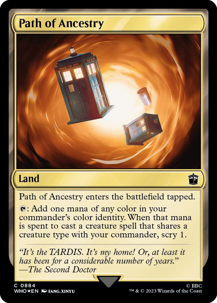 Path of Ancestry (Surge Foil) (884) (Universes Beyond: Doctor Who)