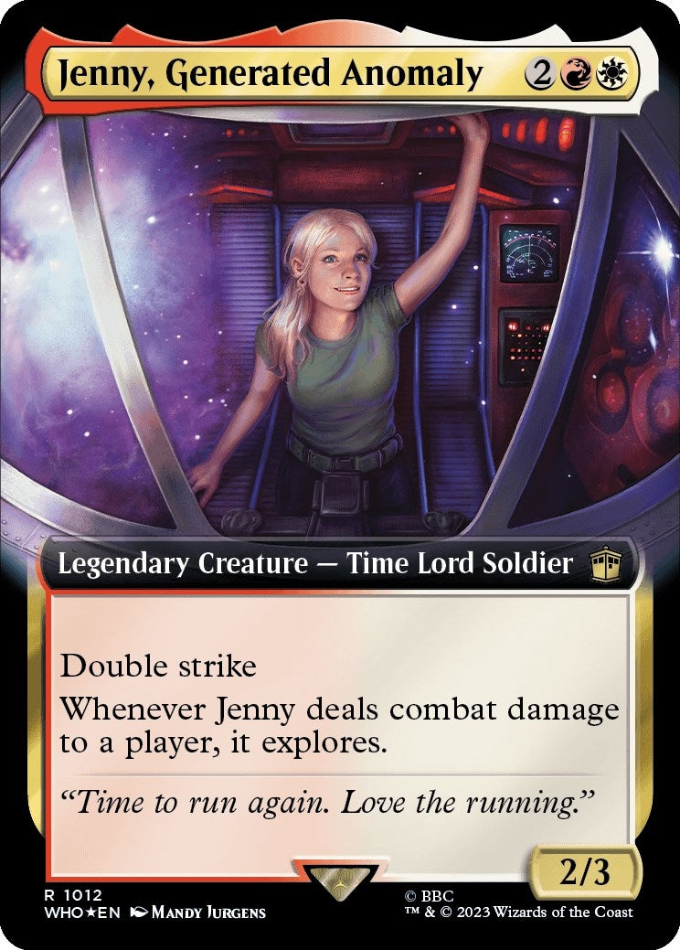 Jenny, Generated Anomaly (Extended Art) (Surge Foil) (1012) (Universes Beyond: Doctor Who)