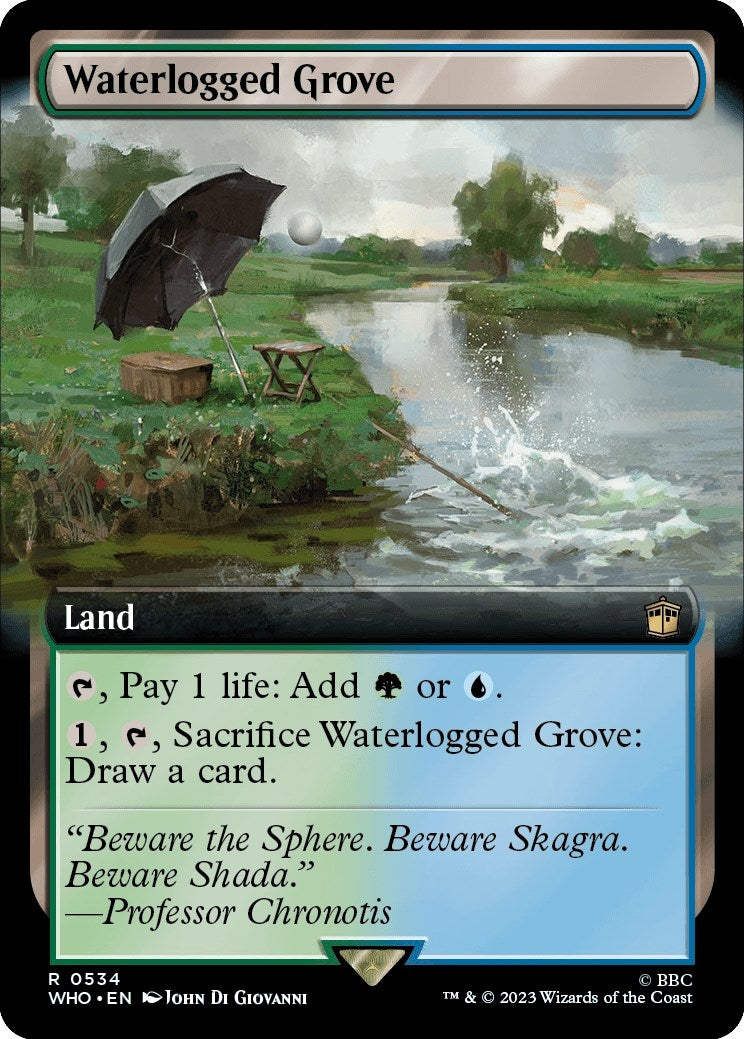 Image for Waterlogged Grove (Extended Art) (534) - Magic: The Gathering