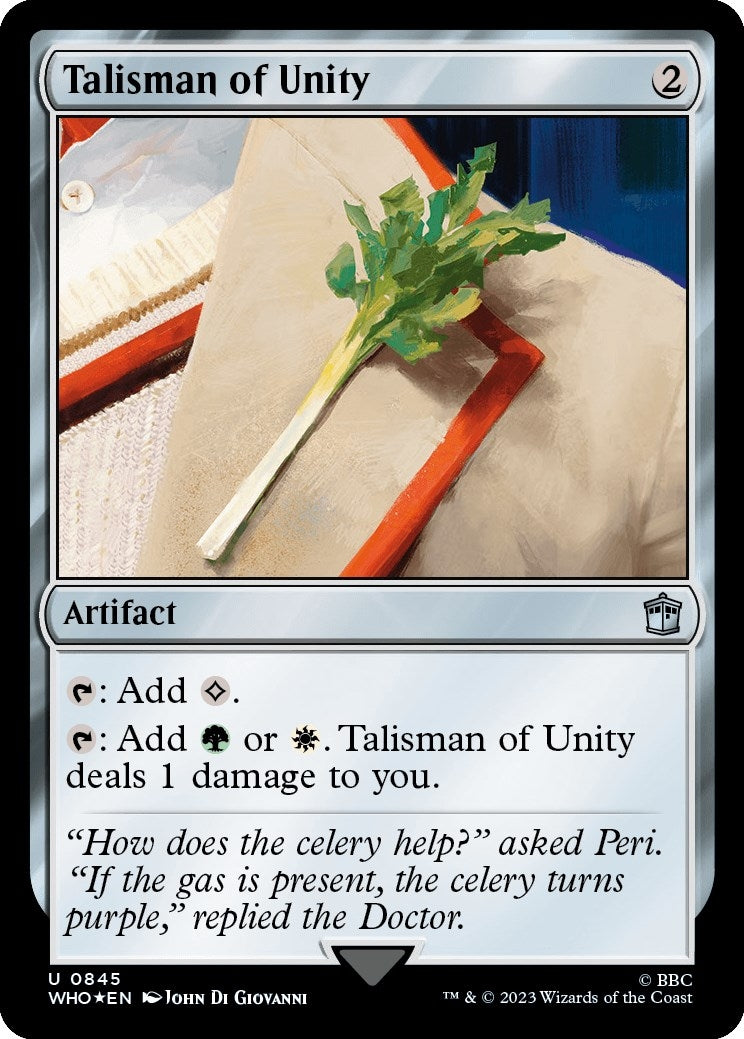 Talisman of Unity (Surge Foil) (845) (Universes Beyond: Doctor Who)