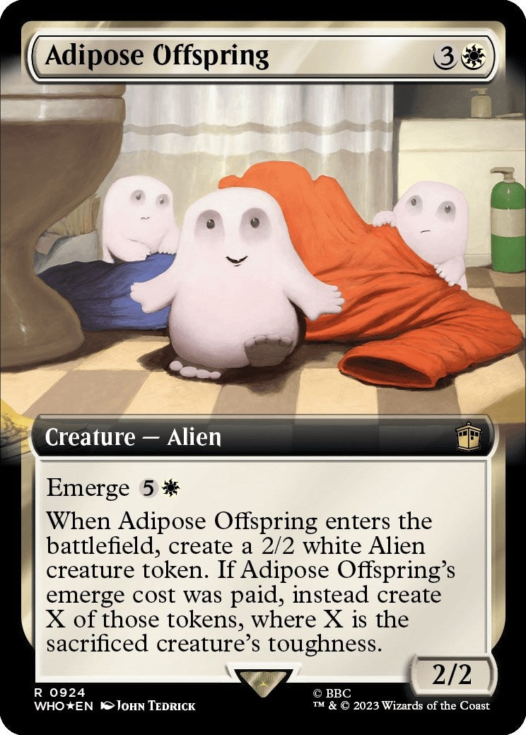 Adipose Offspring (Extended Art) (Surge Foil) (924) (Universes Beyond: Doctor Who)