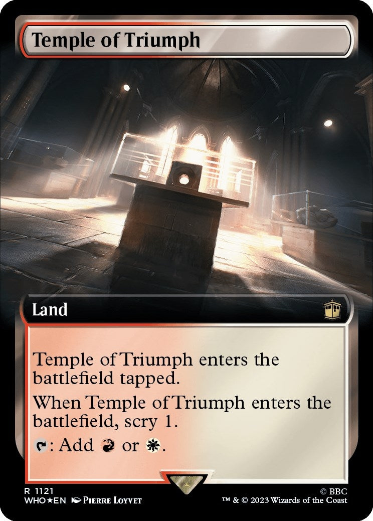 Temple of Triumph (Extended Art) (Surge Foil) (1121) (Universes Beyond: Doctor Who)