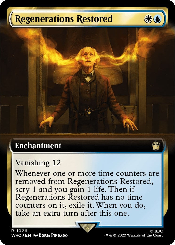Regenerations Restored (Extended Art) (Surge Foil) (1026) (Universes Beyond: Doctor Who)