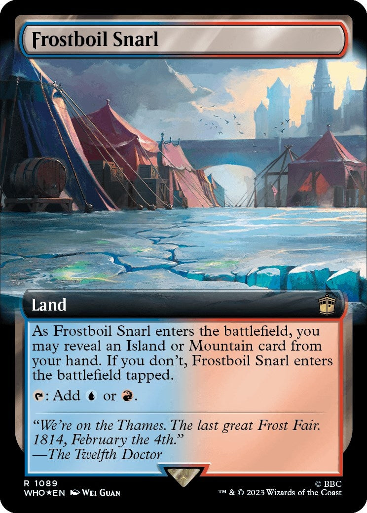 Frostboil Snarl (Extended Art) (Surge Foil) (1089) (Universes Beyond: Doctor Who)