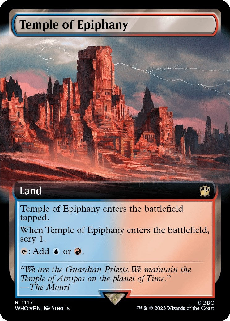 Temple of Epiphany (Extended Art) (Surge Foil) (1117) (Universes Beyond: Doctor Who)