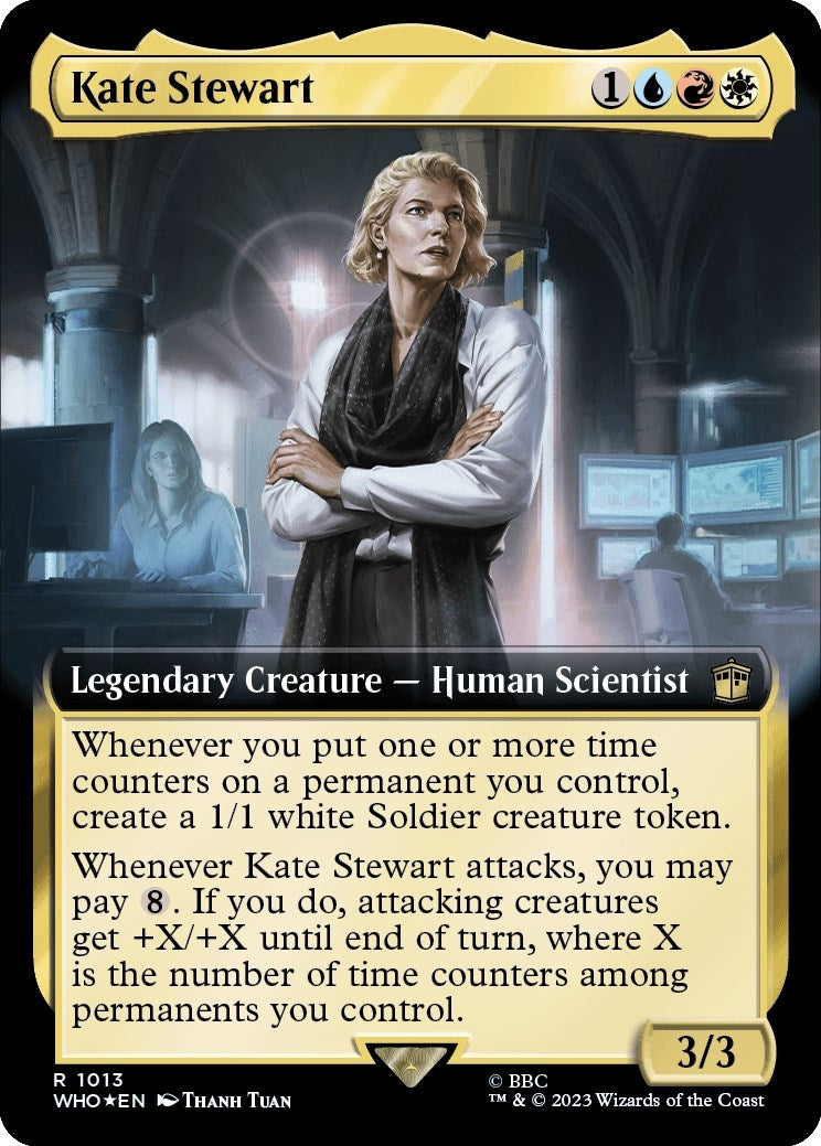 Kate Stewart (Extended Art) (Surge Foil) (1013) (Universes Beyond: Doctor Who)
