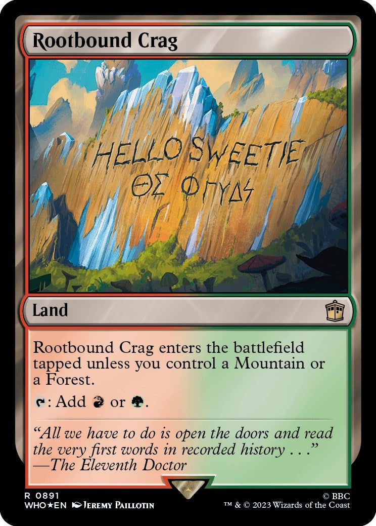 Rootbound Crag (Surge Foil) (891) (Universes Beyond: Doctor Who)