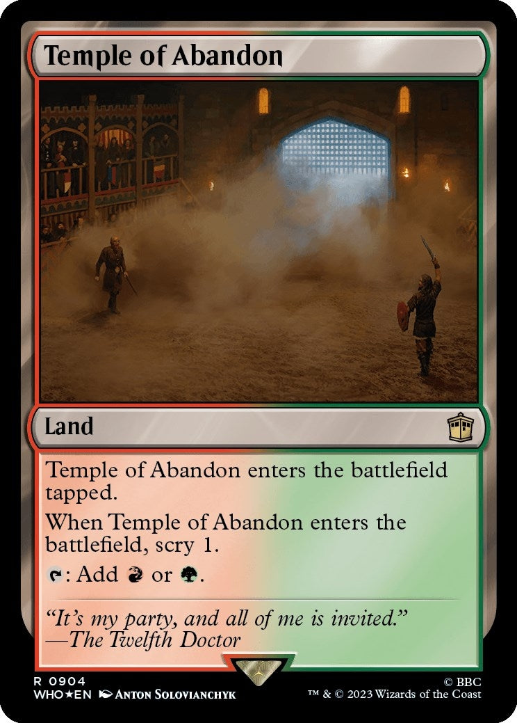 Temple of Abandon (Surge Foil) (904) (Universes Beyond: Doctor Who)