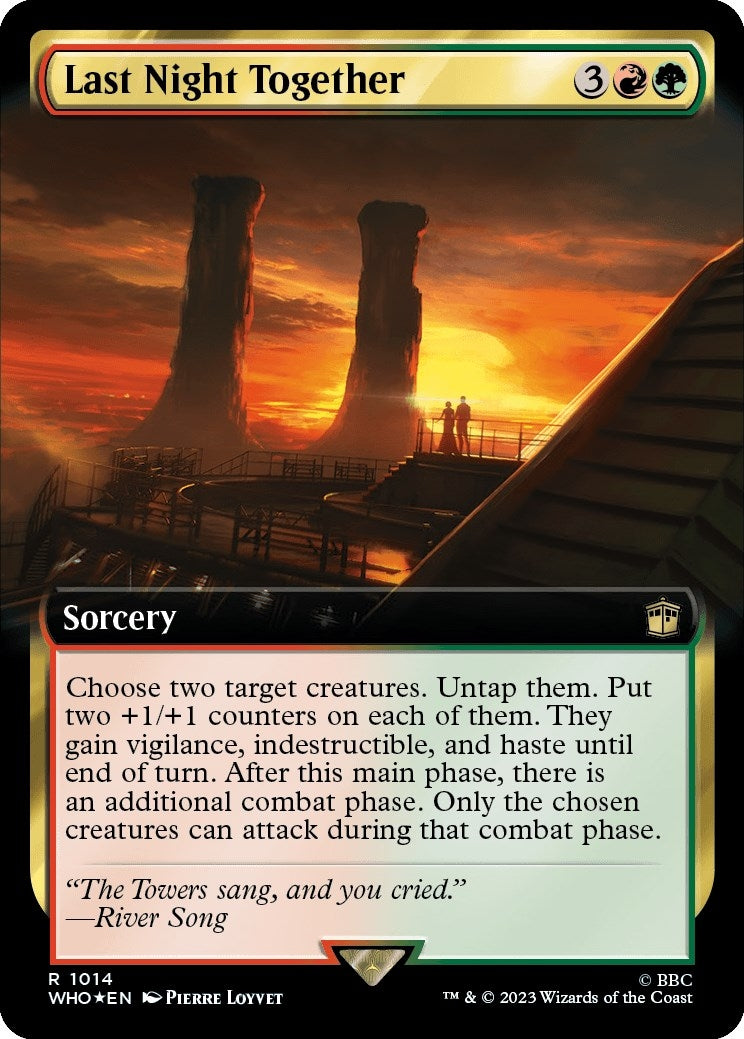 Last Night Together (Extended Art) (Surge Foil) (1014) (Universes Beyond: Doctor Who)