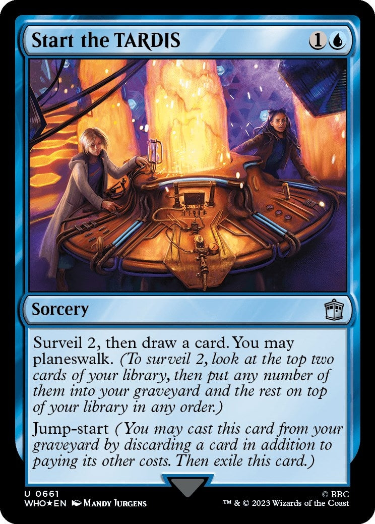 Start the TARDIS (Surge Foil) (661) (Universes Beyond: Doctor Who)