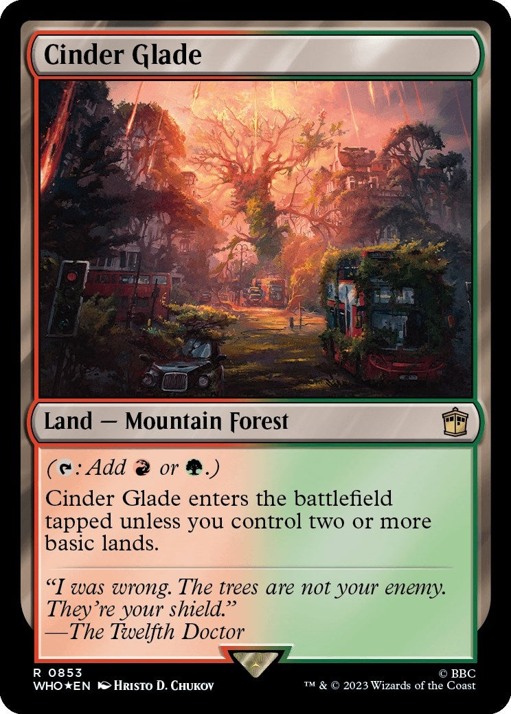 Cinder Glade (Surge Foil) (853) (Universes Beyond: Doctor Who)