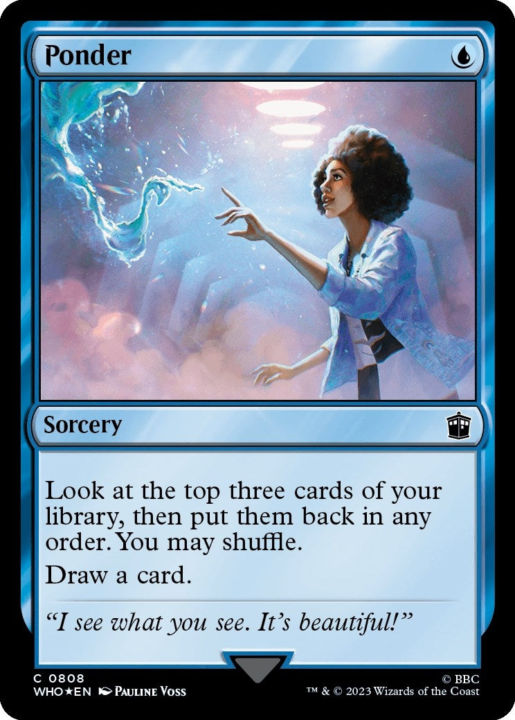 Ponder (Surge Foil) (808) (Universes Beyond: Doctor Who)