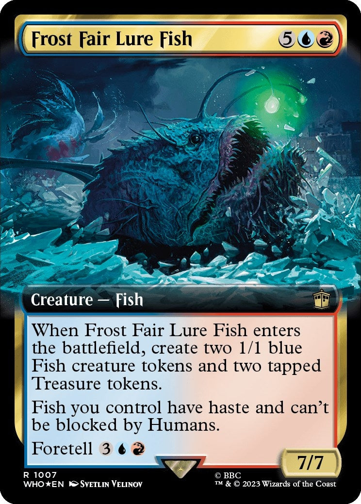 Frost Fair Lure Fish (Extended Art) (Surge Foil) (1007) (Universes Beyond: Doctor Who)