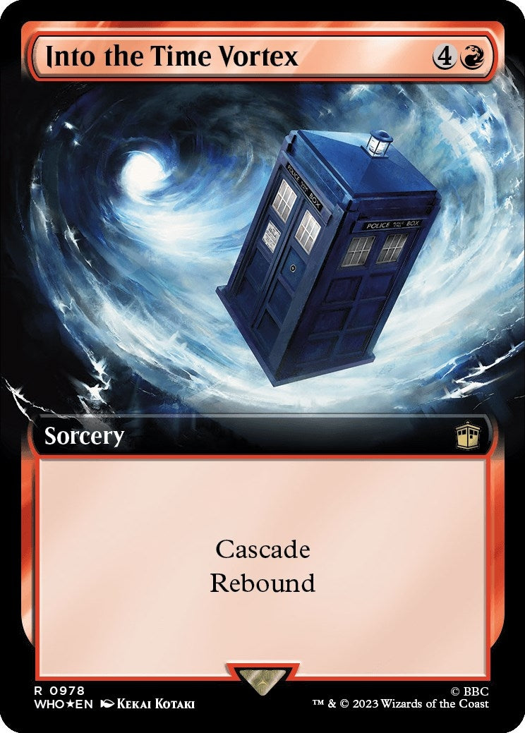 Into the Time Vortex (Extended Art) (Surge Foil) (978) (Universes Beyond: Doctor Who)