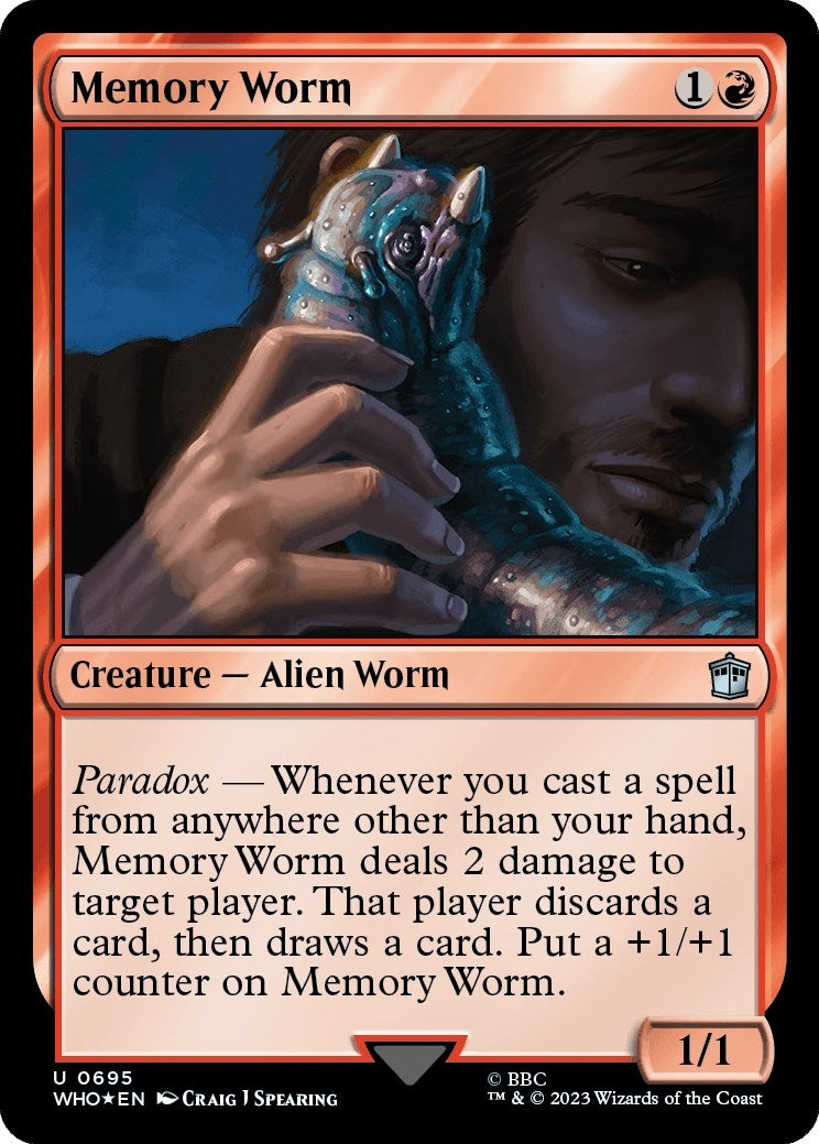 Memory Worm (Surge Foil) (695) (Universes Beyond: Doctor Who)