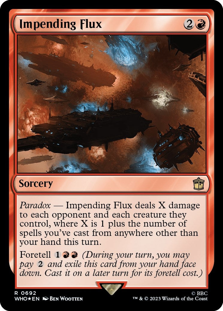 Impending Flux (Surge Foil) (692) (Universes Beyond: Doctor Who)