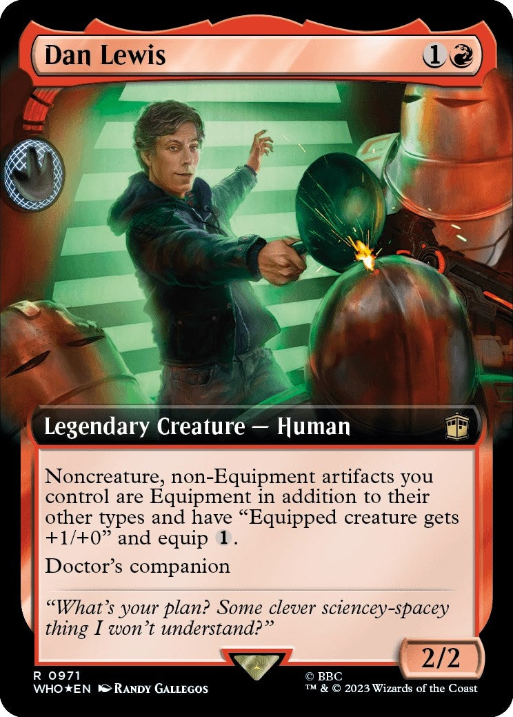 Dan Lewis (Extended Art) (Surge Foil) (971) (Universes Beyond: Doctor Who)