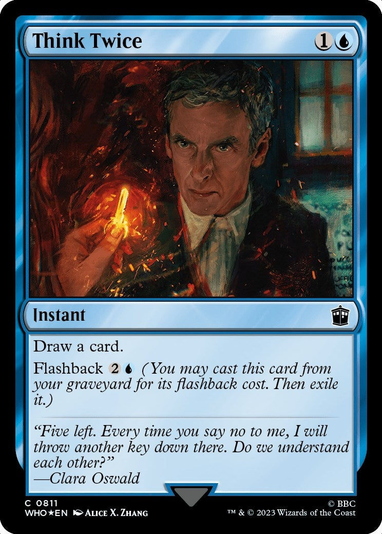 Think Twice (Surge Foil) (811) (Universes Beyond: Doctor Who)