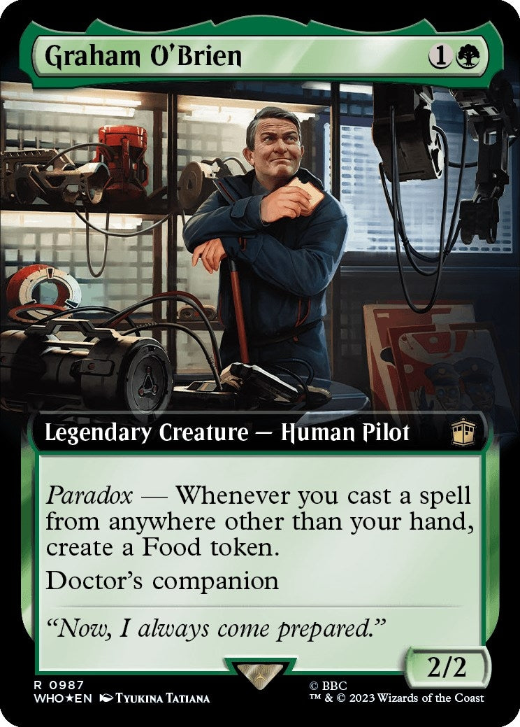 Graham O'Brien (Extended Art) (Surge Foil) (987) (Universes Beyond: Doctor Who)