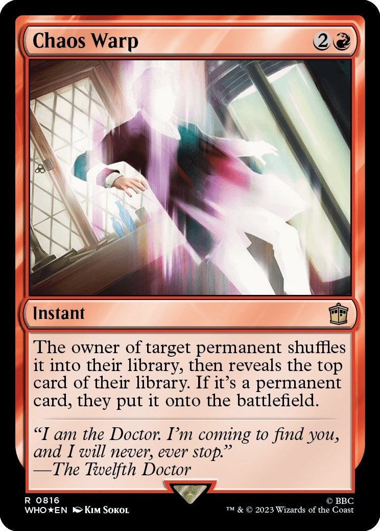Chaos Warp (Surge Foil) (816) (Universes Beyond: Doctor Who)